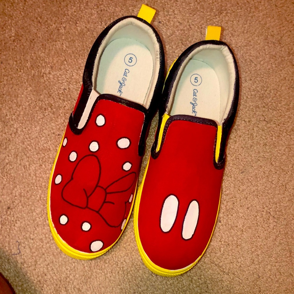 Minnie and Mickey shoes
